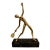 Us Open Tennis Player Sculpture in Solid Brass on Marble Base For Sale