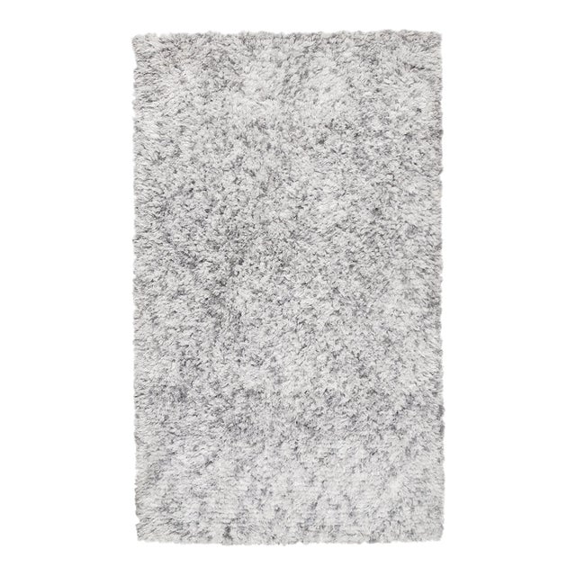 Pasargad Home Shaggy Silver Poly & Cotton Area Rug-10' 0" X 14' 0" For Sale