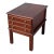 Vintage Allen Classics Mahogany Side Table Cabinet With 3 Tray Tables For Sale