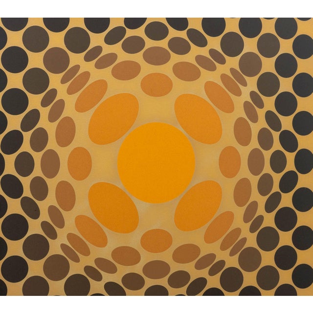 Victor Vasarely Victor Vasarely "Tewek" Screenprint, 1978 For Sale - Image 4 of 8