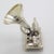 Vintage Italian Handmade Genuine Sterling Silver Hand-Crank Gramophone Figurine, Made in Arezzo (Tuscany) by Medusa-Oro Silversmith For Sale - Image 6 of 11
