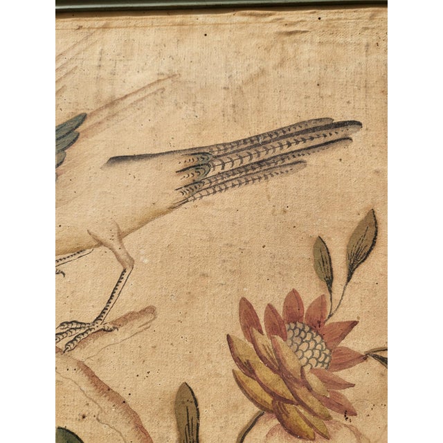 Bird Wallpaper Panel, Turin or China, 18th-19th Century For Sale - Image 14 of 14