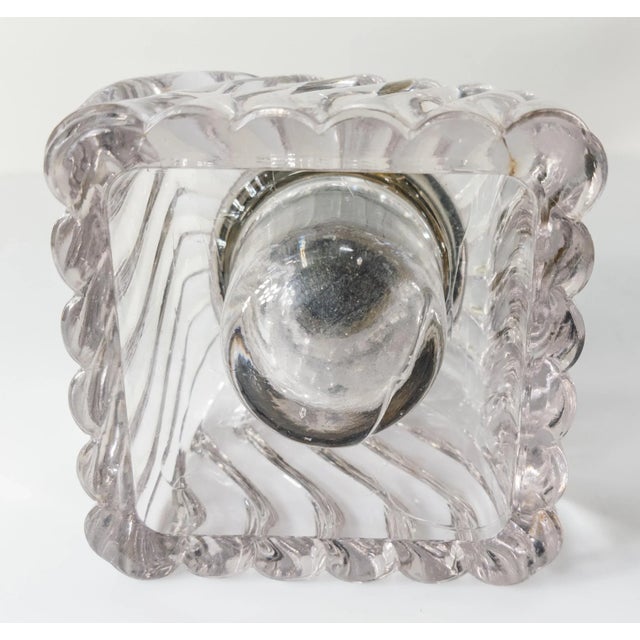 Early 20th Century American or French Baccarat Style Amethyst Pressed Glass Inkwell For Sale - Image 11 of 12