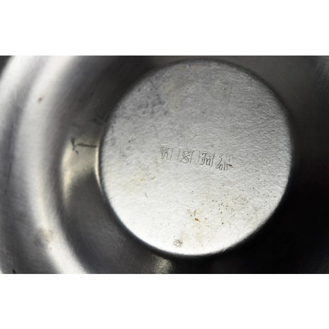 Vintage Victorian Silver Plated Reticulating Hinge Ice Bucket W/ "B" Monogram For Sale - Image 17 of 18