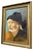 Maurice Terrot: Oil painting on canvas, portrait of a Chinese man in a black hat. Signed lower right and dated 1969. Old...