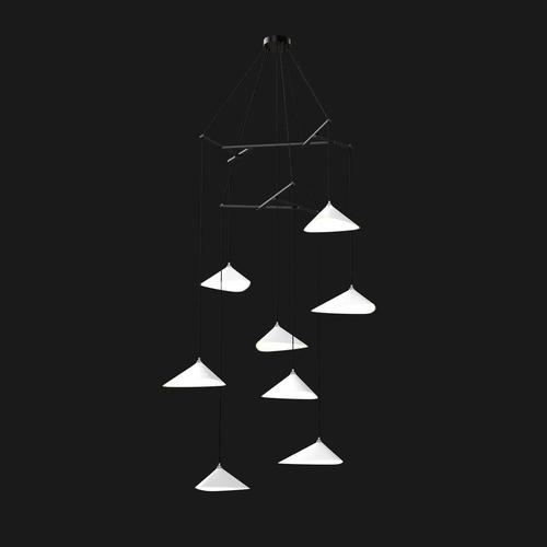 Not Yet Made - Made To Order Emily V8 Vertical Pendant Light in Steel with Dark Bronze Finish by Moss Objects For Sale - Image 5 of 9