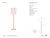 AERIN by Visual Comfort Signature Shae 65" Sculpted Floor Lamp in Gilded Iron with Linen Scallop Shade Designer: AERIN...