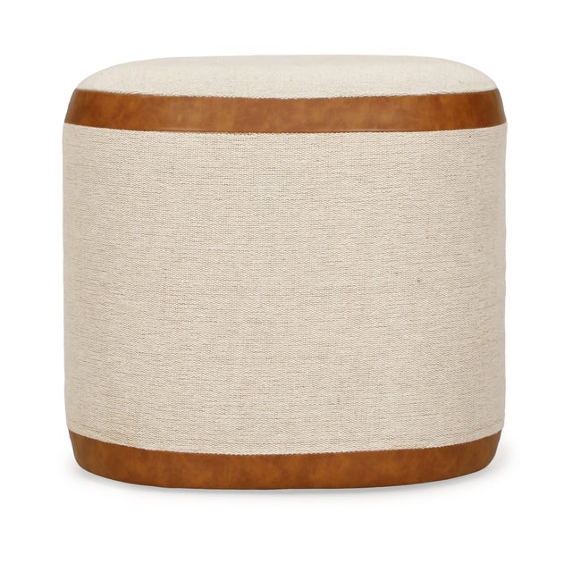 The Huche Oval Pouf is a mix of texture, comfort, and modern style. Soft and textured, the pouf's body is made from thick...