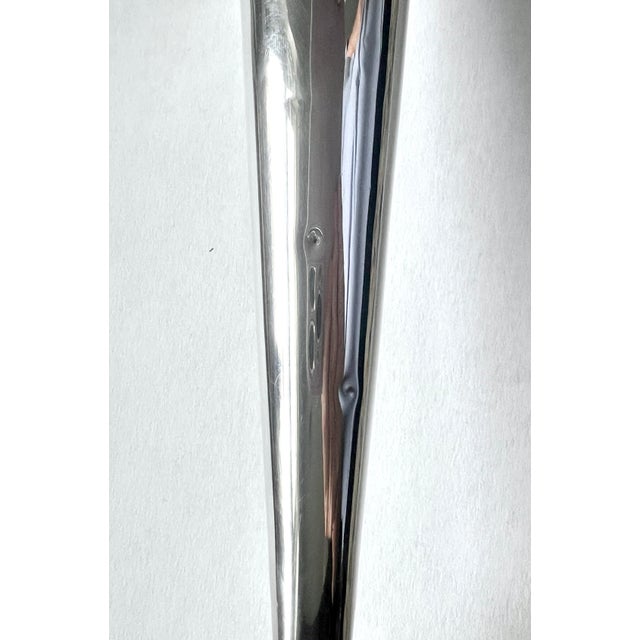 Antique Walker & Hall Sterling Silver Trumpet Vase English C1924 (Mappin & Webb) For Sale - Image 11 of 12
