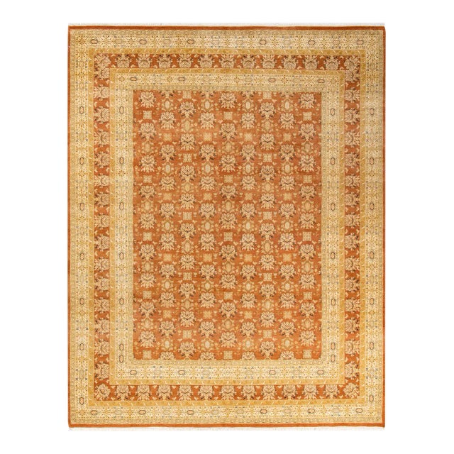Mogul, One-of-a-Kind Hand-Knotted Area Rug in Brown, 8' 1" x 10' 2" For Sale