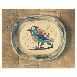 Pablo Picasso, Madoura Ceramic, Colorful Bird, Lithograph For Sale
