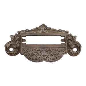Antique 4.875 In. Victorian Drawer Apothecary Bin Pull