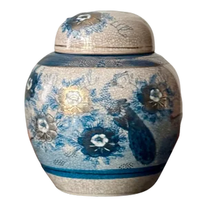 Small Vintage Kutani Porcelain Ginger Jar