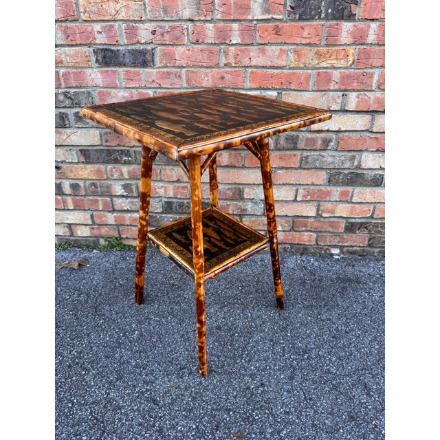Wood 19th Century English Bamboo Table For Sale - Image 7 of 9