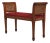 Adams Paint Decorated Cane Side Window Bench For Sale
