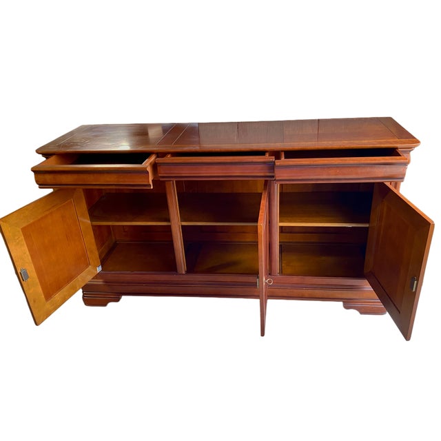Beautiful Louis Philippe style cherrywood sideboard in excellent condition. 3 drawers and 3 doors. Dimensions: Height 98...
