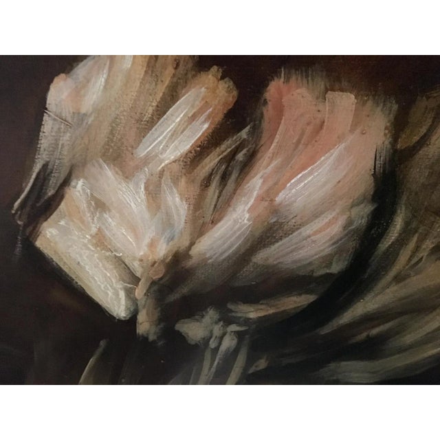 Lady in Black-in the Manner of G Bodini, Oil on Canvas, Framed For Sale - Image 6 of 8