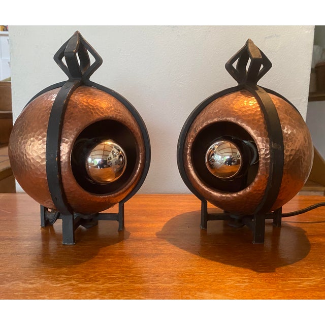 Art Deco Dinantry Lamps, 1930, Set of 2 For Sale - Image 10 of 13