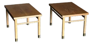 1960s American Modernist Side Tables After t.h. Robsjohn-Gibbings, a Pair