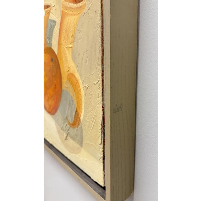 Original Modern Still Life of Oranges and Pottery by A. Breuer For Sale - Image 10 of 13