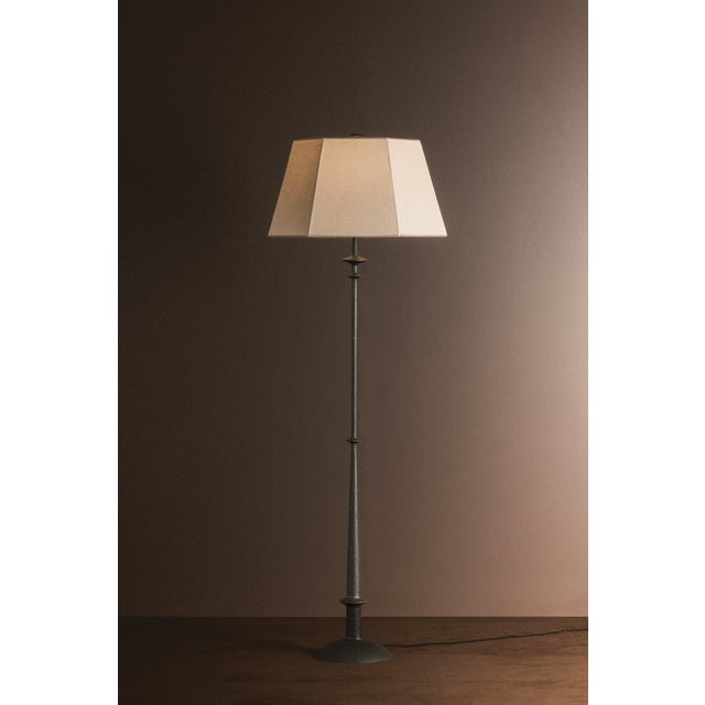 Hudson Valley Lighting Celmins 22 in. 1 Light Floor Lamp in Black Iron Finish For Sale - Image 10 of 11