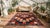 Red 1930s Multicolor Checks Tribal Antique Persian Gabbeh Rug 6'8" X 10'2" Handknotted Wool Carpet For Sale - Image 8 of 9