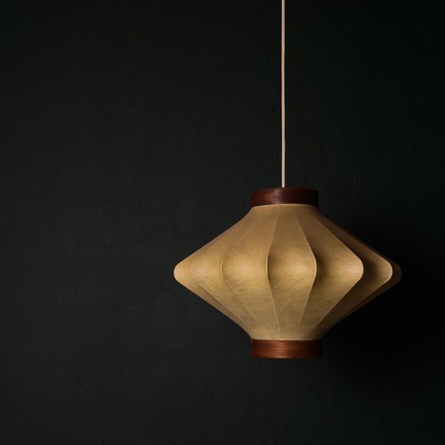 Mid-Century Modern Italian Cocoon Pendant Lamp, 1960s For Sale - Image 6 of 18