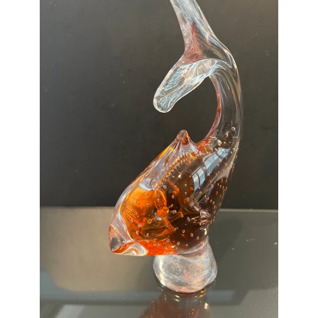 1980s Crystal Fish on Base For Sale - Image 12 of 13