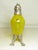 Antique English wine or claret decanter, in the form of a cockatoo, c.1900 Having a translucent yellow glass body and...