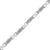 Contemporary .925 Sterling Silver 1/5 Cttw Round-Cut Diamond "X" Link Bracelet - Size 7.50" (I-J Color, I2-I3 Clarity) For Sale - Image 3 of 6
