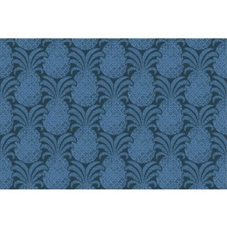 Round Hill Indigo Fabric by the Yard For Sale