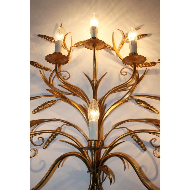 Gold Vintage Wall Light from Hans Kögl, 1970s For Sale - Image 8 of 14