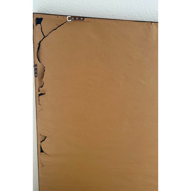 1990s Rustic Wood-Framed Wall Mirror For Sale - Image 10 of 11