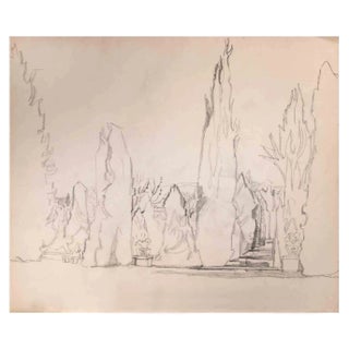 Reynold Arnould, Landscape, Drawing, Mid-20th Century For Sale