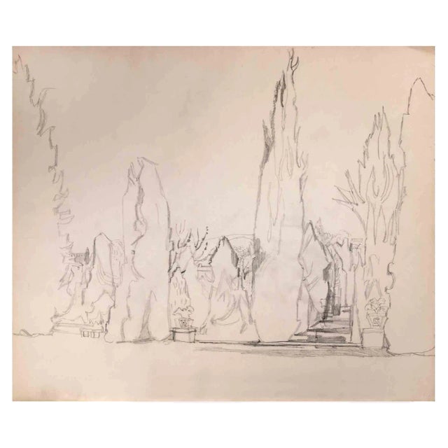 Reynold Arnould, Landscape, Drawing, Mid-20th Century For Sale