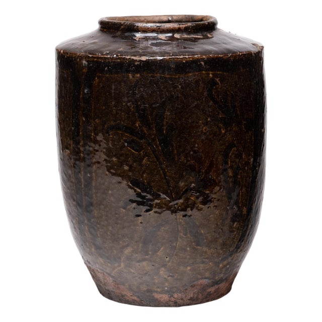 Chinese Drip Glaze Vinegar Pot, C. 1850 For Sale