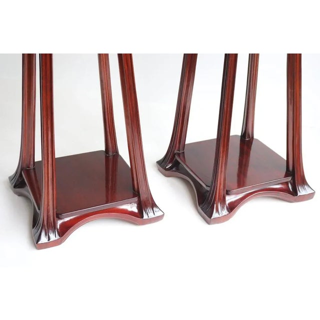 Art Nouveau Plant Stands / Pedestals by Louis Majorelle, France, 1907, Set of 2 For Sale - Image 11 of 13
