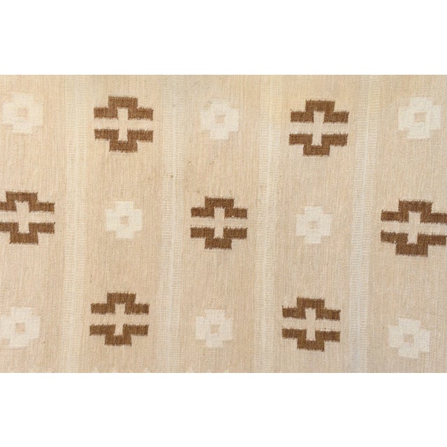 Mid-Century Modern Large Mid-Century Swedish Kilim Rug, 1960s For Sale - Image 3 of 6