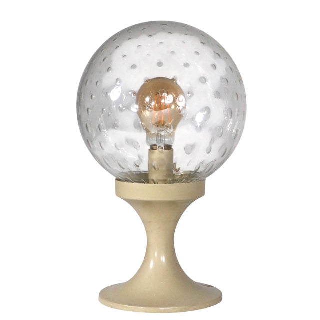 Mid 20th Century Space Age Mid Century Ball Top Table Lamp After Bill Curry C. 1970's For Sale - Image 5 of 7