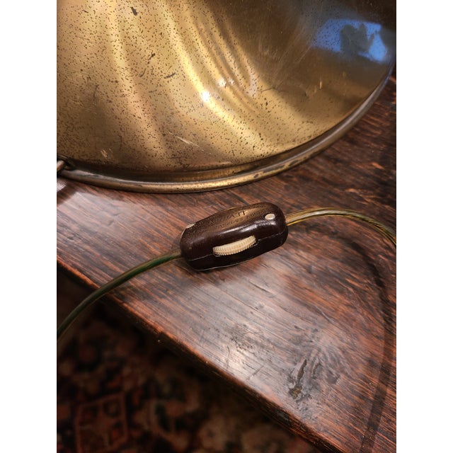Mid-Century 1950s Brass Double Arm Table Lamp For Sale - Image 14 of 14