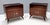 Vintage Walnut Nightstands with Crystal Top Shelves, 1950s, Set of 2 For Sale - Image 12 of 12