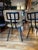 Mid-Century Modern Inpired Industiral Dining Chairs in Camel For Sale - Image 9 of 10