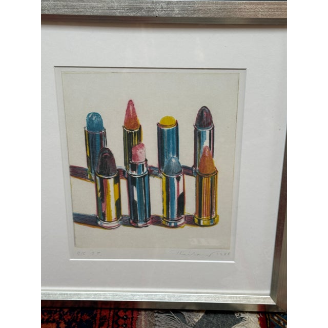 2020s Wayne Thiebaud Lipsticks Print, Signed For Sale - Image 5 of 12