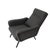 Mid-Century Modern Reclining Lounge Chair in Gray Fabric, Italy, 1950 For Sale - Image 3 of 9