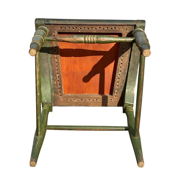 Antique Sheraton Fancy Paint Chair For Sale - Image 10 of 10
