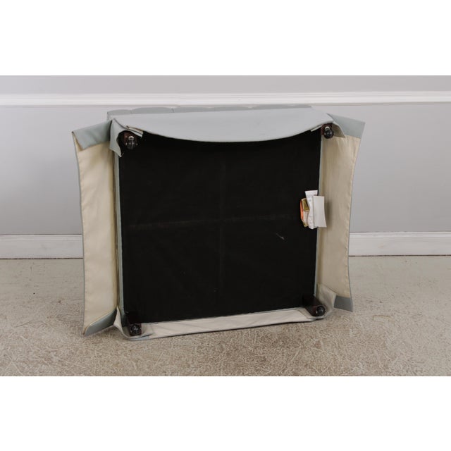 Vanguard Square Tufted Upholstered Ottoman For Sale - Image 12 of 14