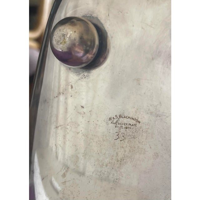 1960s W & S Blackinton Silver Plate Tray For Sale - Image 5 of 6
