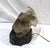 1990s Mid Century Modern Rock Crystal Lamp ,Bronze Base ,Rare Stone For Sale - Image 4 of 12
