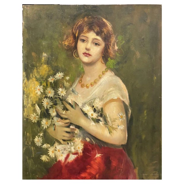 Federico Morello, Portrait, 1927, Oil on Canvas For Sale