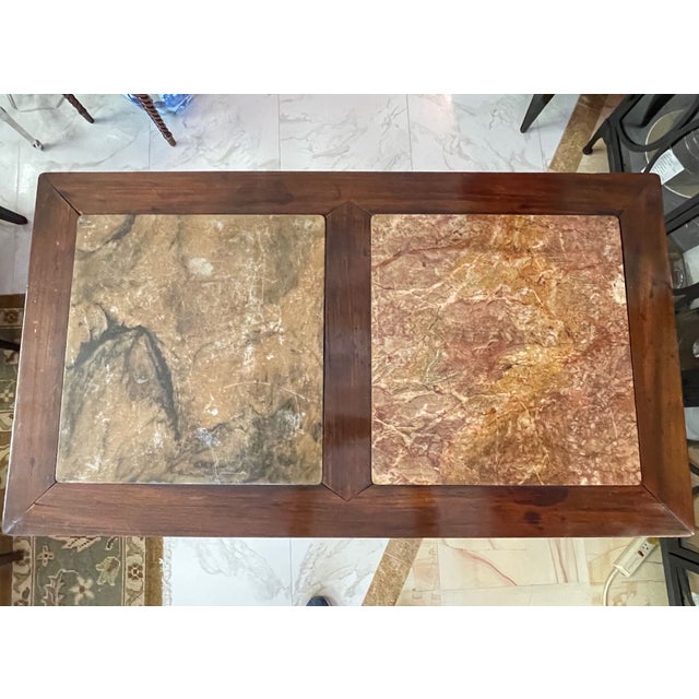 Early 20th Century Chinese Altar Table Mother-Of-Pearl Decoration For Sale - Image 5 of 11